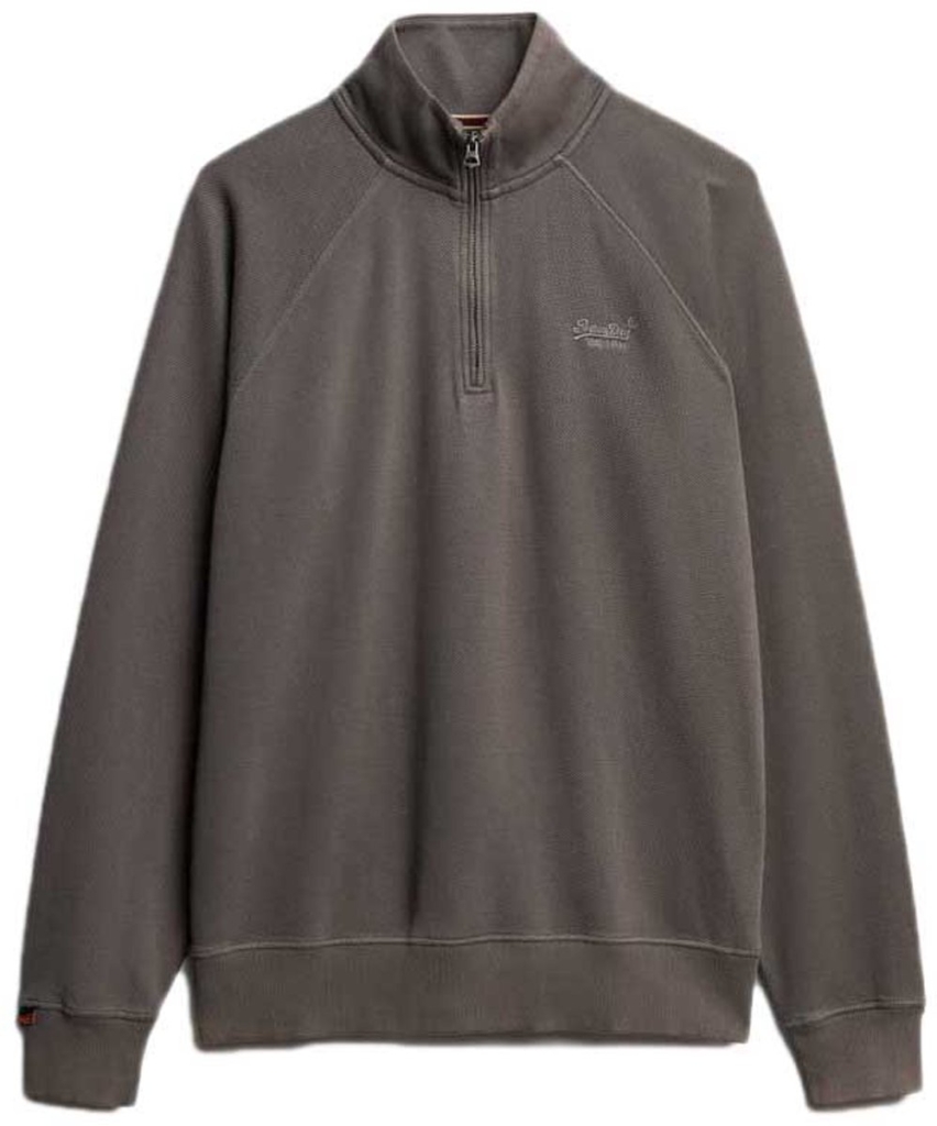 Superdry Essential Logo Sweatshirt Met Halve Rits M Man Grijs