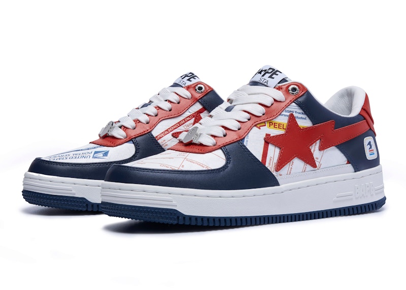 A Bathing Ape Bape Sta USPS Marineblauw