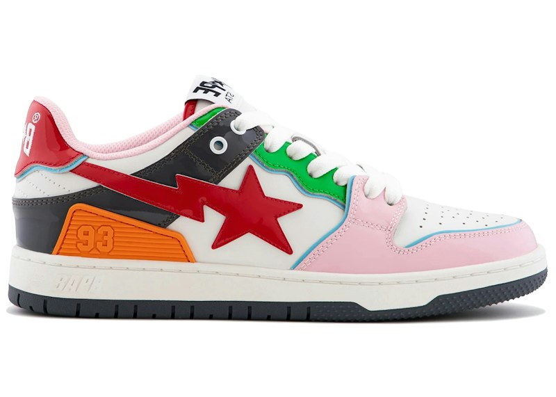 A Bathing Ape Sk8 Sta #1 Multi Rood