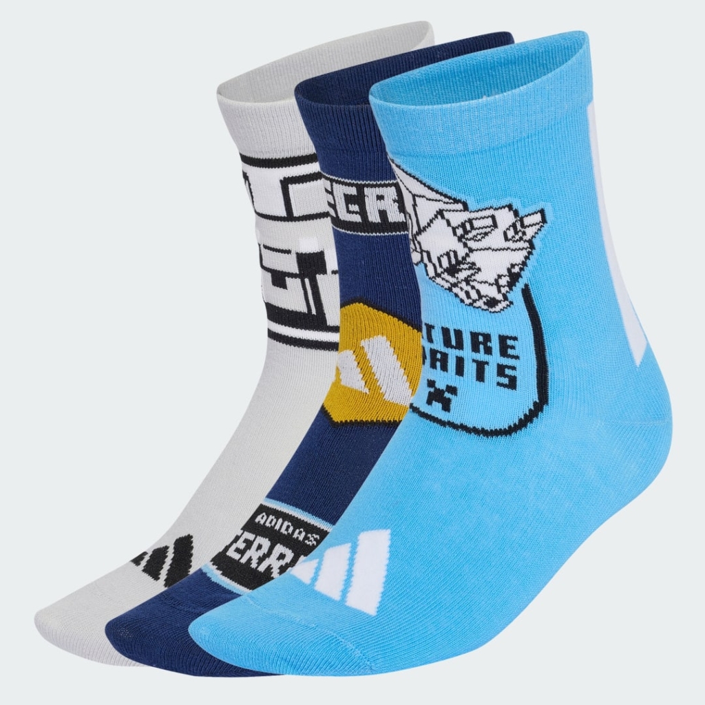ADIDAS MINECRAFT SOKKEN JEUGD Grijs