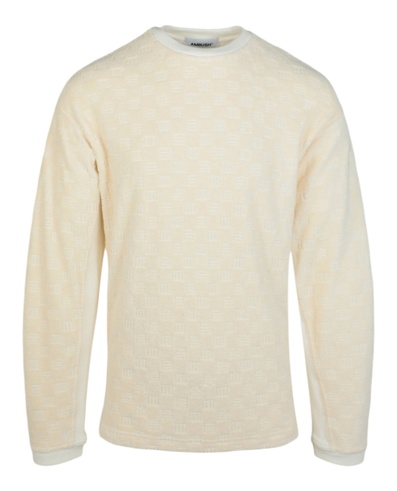 Ambush Monogram Crewneck Sweatshirt Wit