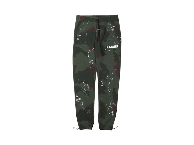 AMIRI Army Logo Sweatpants Camo