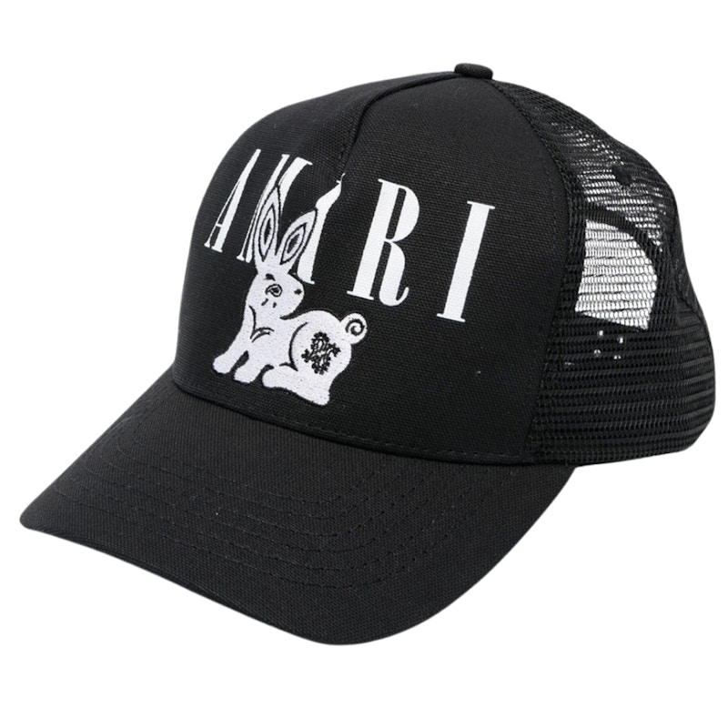 AMIRI Bandana Rabbit Logo Hat Zwart