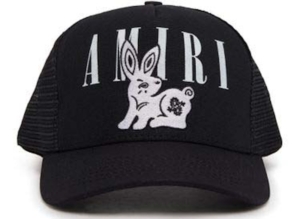 AMIRI Bandana Rabbit Trucker Cap Zwart