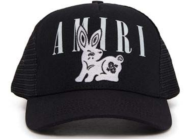 AMIRI Bandana Rabbit Trucker Cap Zwart