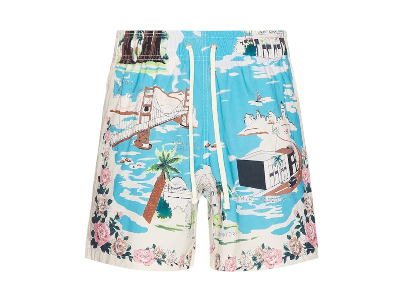 AMIRI California Hawaiian Swimtrunks Multi Multicolor