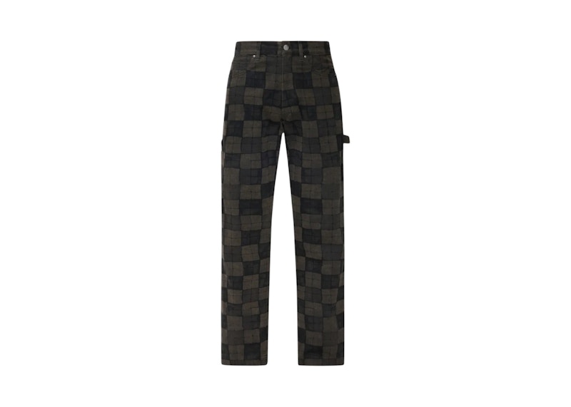 AMIRI Checkered Carpenter Jeans Bruin