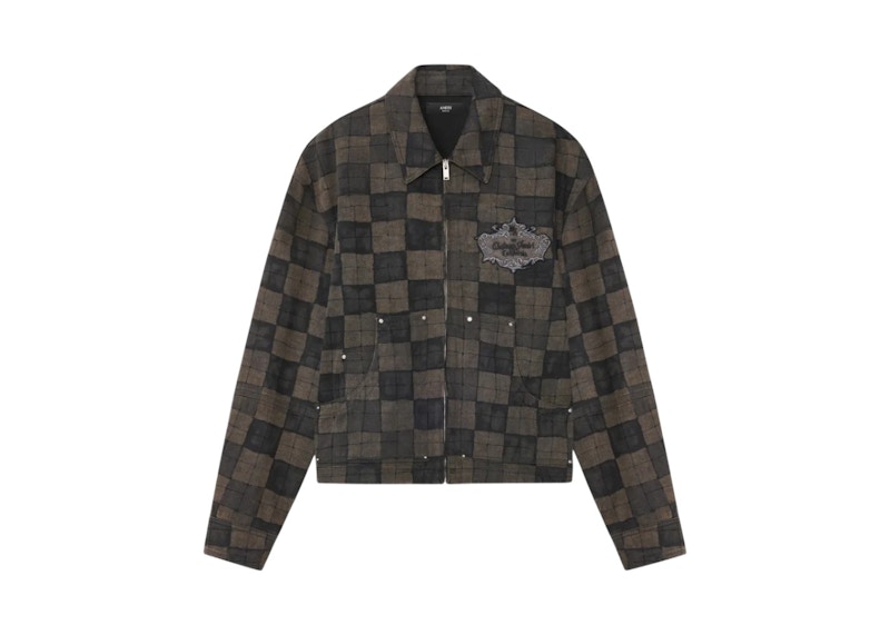AMIRI Checkered Work Jacket Bruin