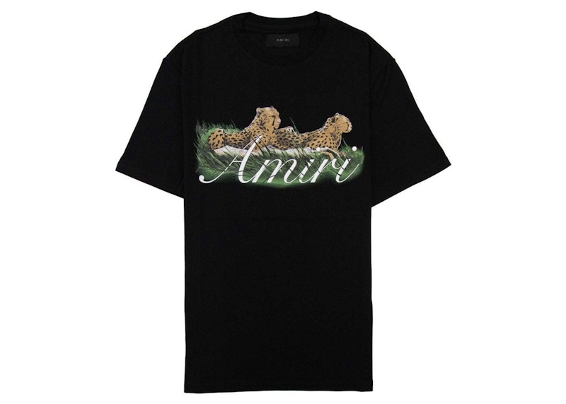 AMIRI Cheetah Logo Tee Zwart