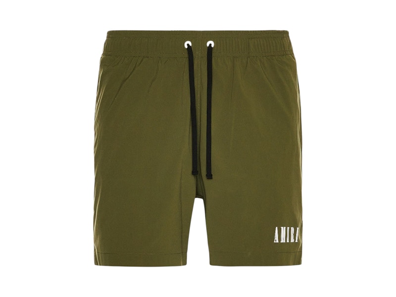 AMIRI Core Logo Swimtrunk Military Groen