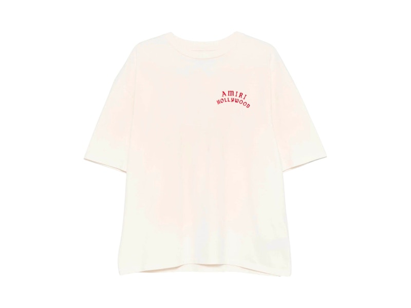 AMIRI Hollywood Tee Ivory Rood