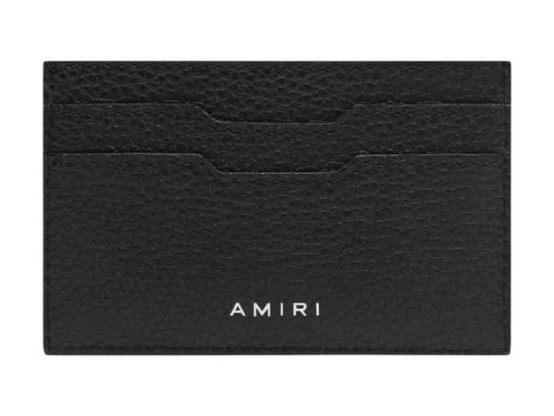 AMIRI Iconic Embossed Leather Card Holder Zwart