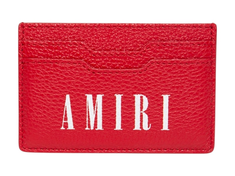 AMIRI Large Logo Card Holder Rood