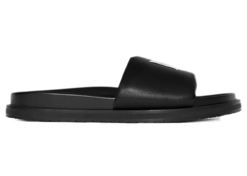 AMIRI Leather Slide Zwart