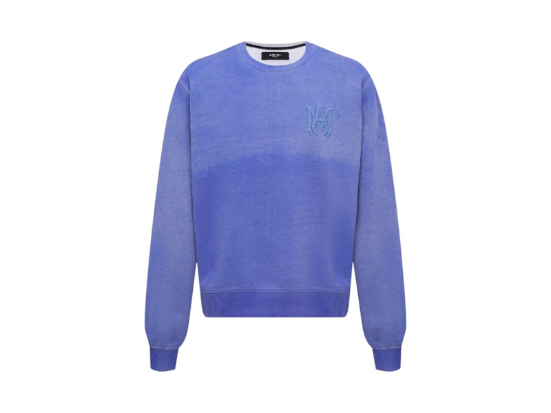 AMIRI MA Bar Logo Crewneck Blauw