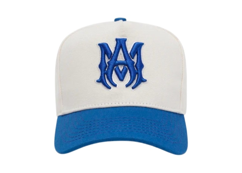 AMIRI MA Canvas Hat Alabaster Blauw