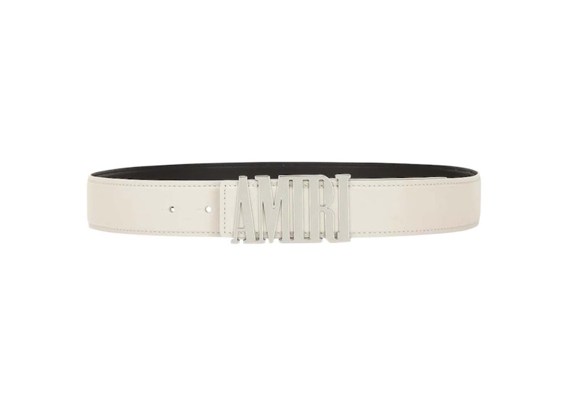 AMIRI Nappa 4cm Belt Alabaster