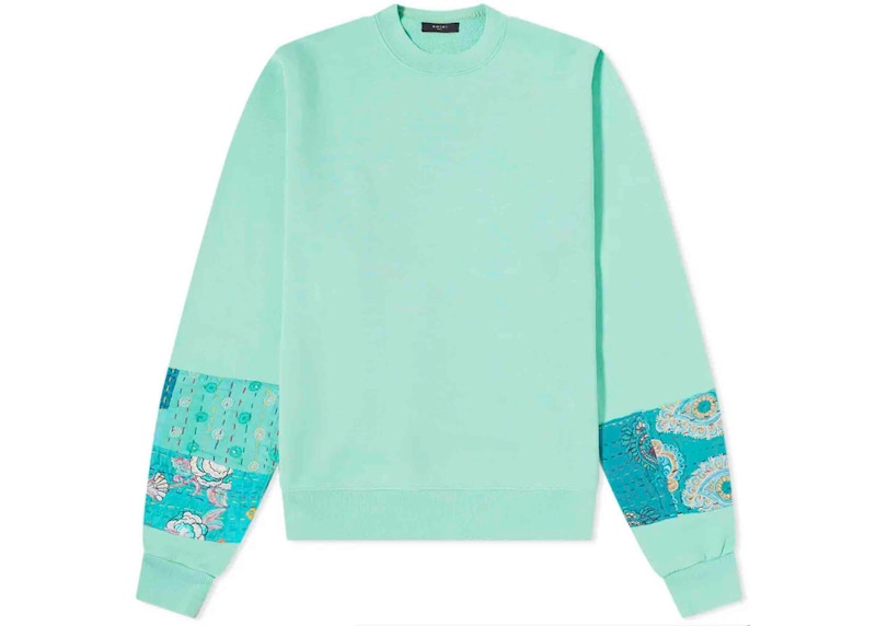 AMIRI Patchwork Quilt Crewneck Groen