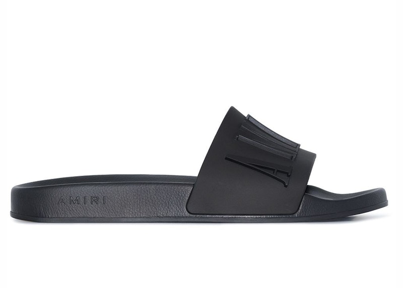 AMIRI Pool Slide Debossed Zwart