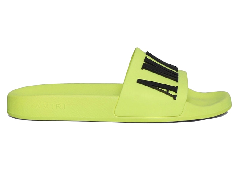 AMIRI Pool Slide Debossed Volt Zwart