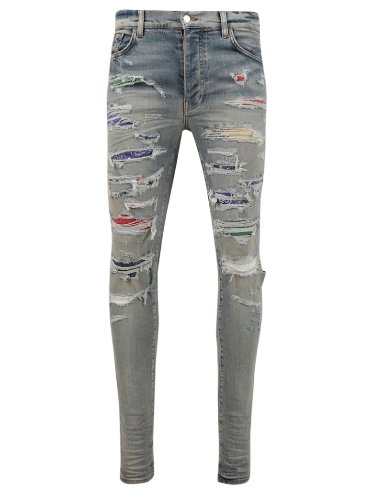 AMIRI Rainbow Patch Jeans Multicolor