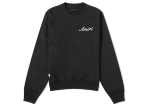 AMIRI Script Logo Sweatshirt Zwart