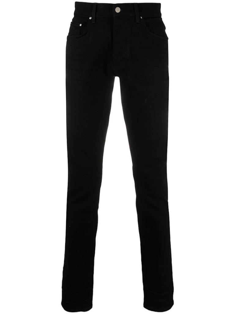 AMIRI Stack Mid-Rise Skinny Jeans Zwart