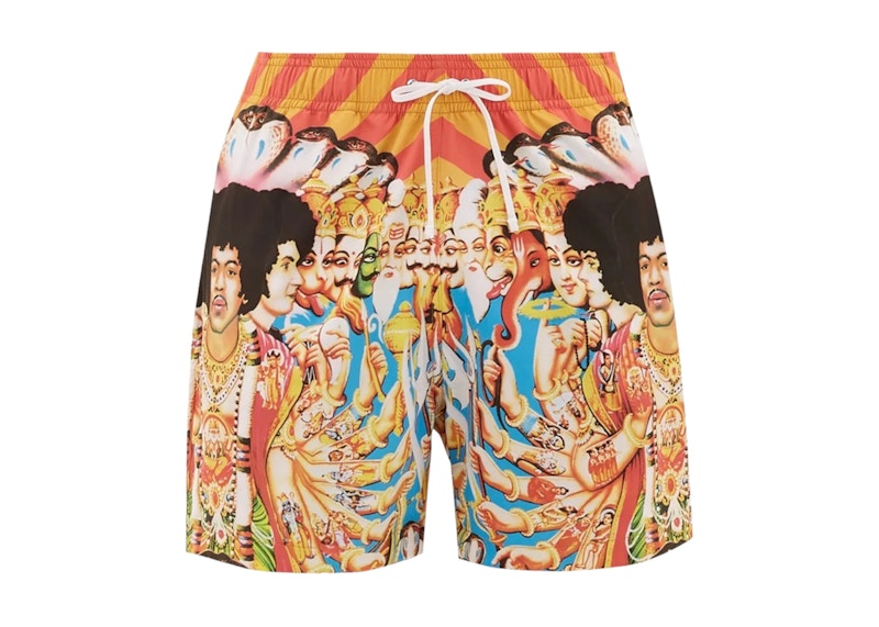 AMIRI x Jimi Hendrix Swim Shorts Multi Multicolor