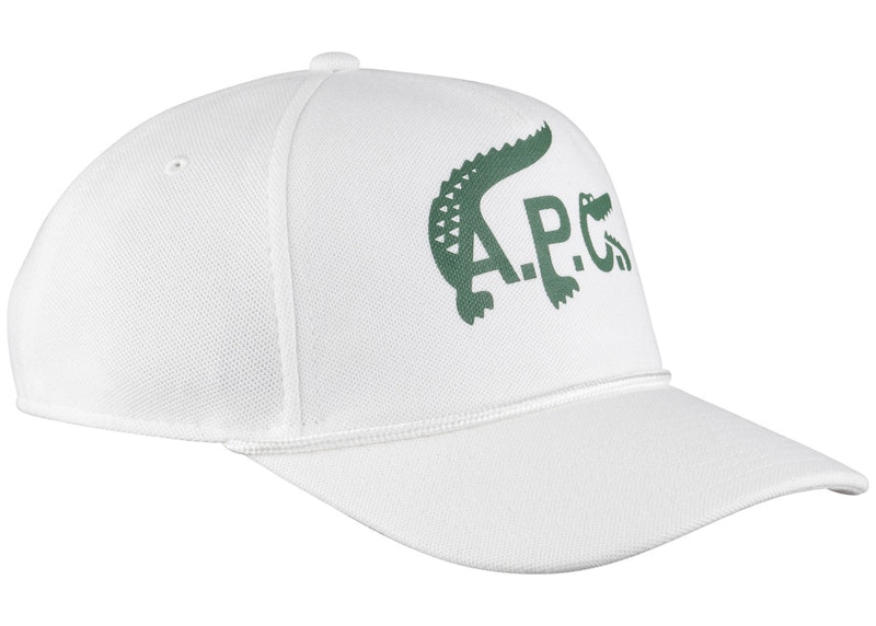 A.P.C. x Lacoste Baseball Cap Wit