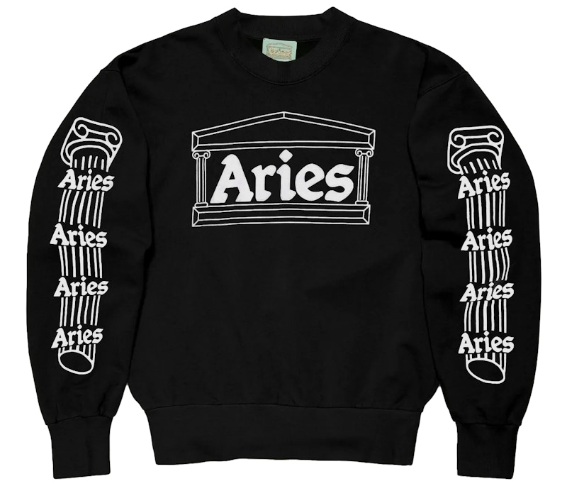 Aries Column Sweatshirt Zwart