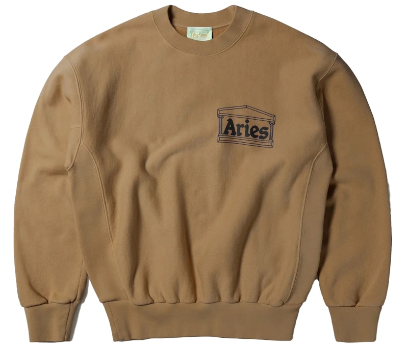Aries Premium Temple Sweatshirt Camel