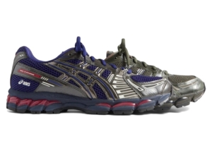 ASICS Gel-Kayano 12.1 Kith Marvel vs. Capcom Captain America vs. Guile Opened Box Blauw
