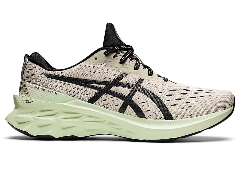 ASICS Novablast 2 Birch Seafoam Zwart