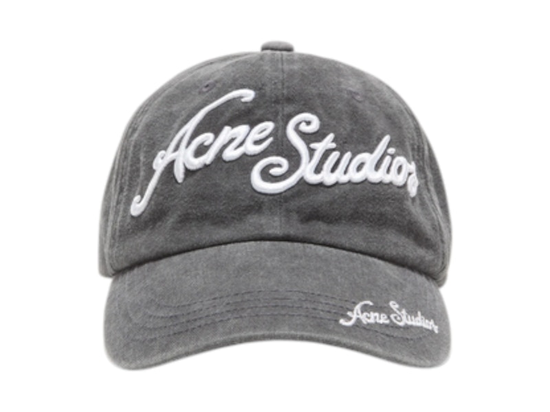 Acne Studios Logo Baseball Cap Zwart
