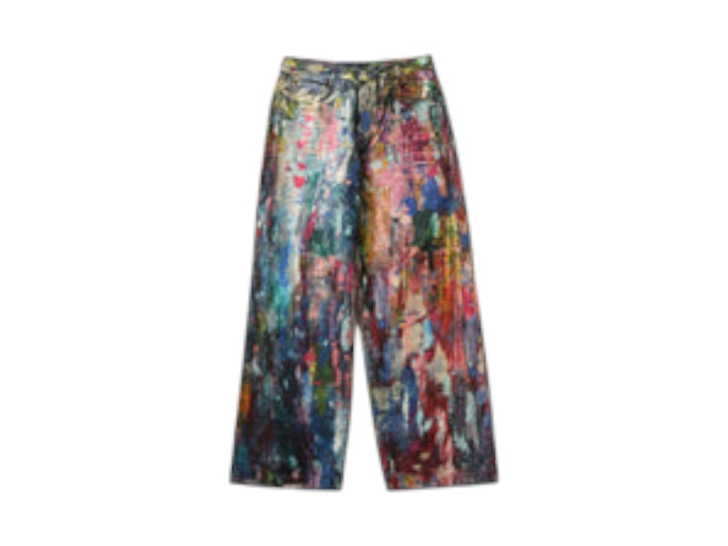 Acne Studios Pattern Jeans Collegiate Burgundy