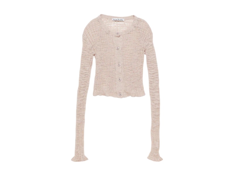 Acne Studios Wide Rib Cardigan Dusty Roze