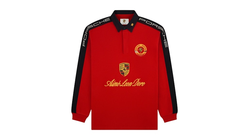 Aime Leon Dore x Porsche Crest Rugby Rood