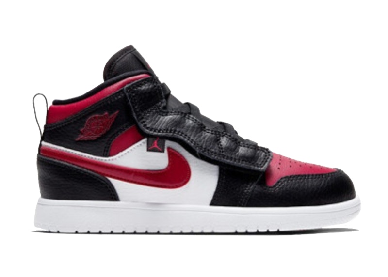 Jordan 1 Mid Alt Bred Toe Zwart