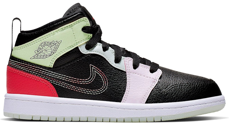Jordan 1 Mid Glow-In-The-Dark Zwart