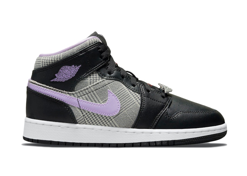 Jordan 1 Mid SE Houndstooth Zwart