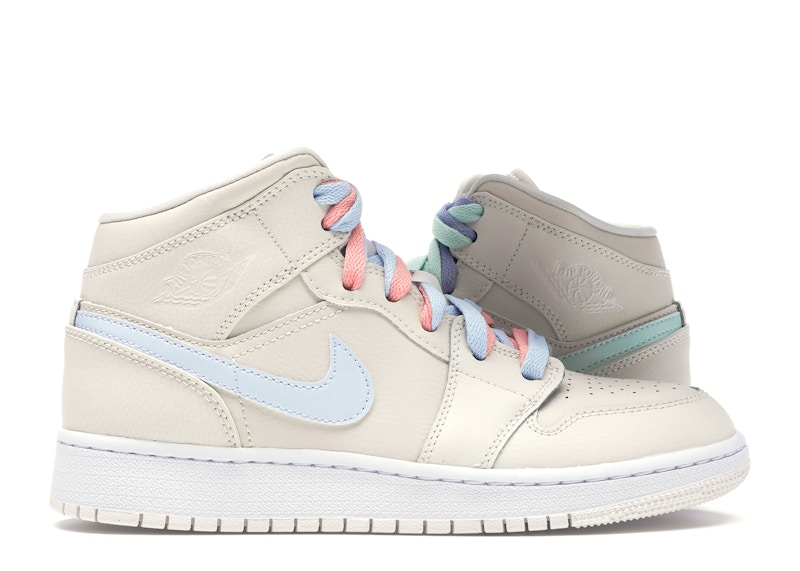 Jordan 1 Mid Multi-Color Swoosh Phantom Blauw