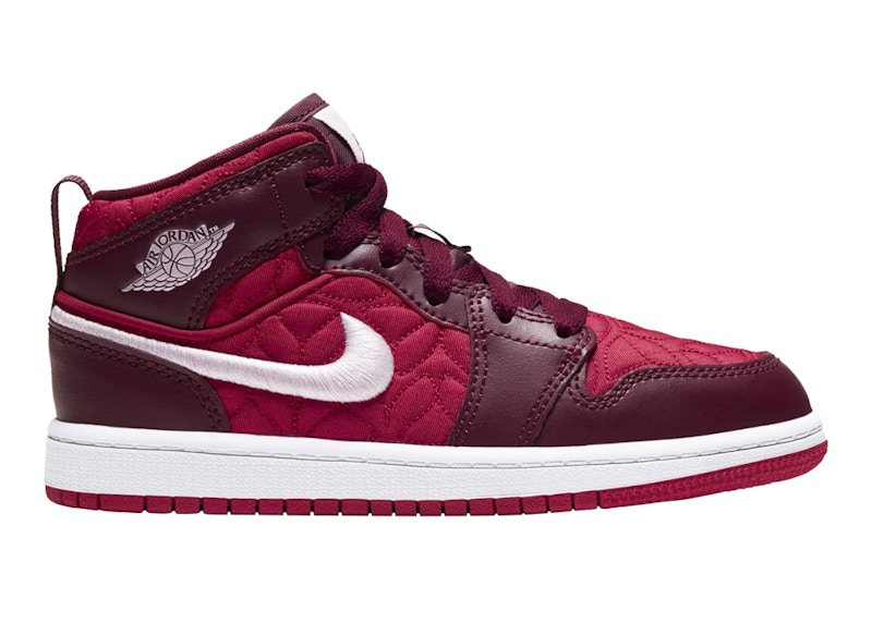 Jordan 1 Mid Quilt Rood