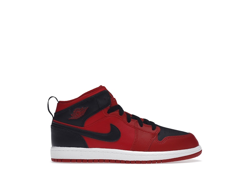Jordan 1 Mid Reverse Bred Zwart
