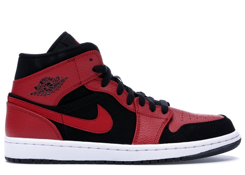Jordan 1 Mid Reverse Bred Zwart