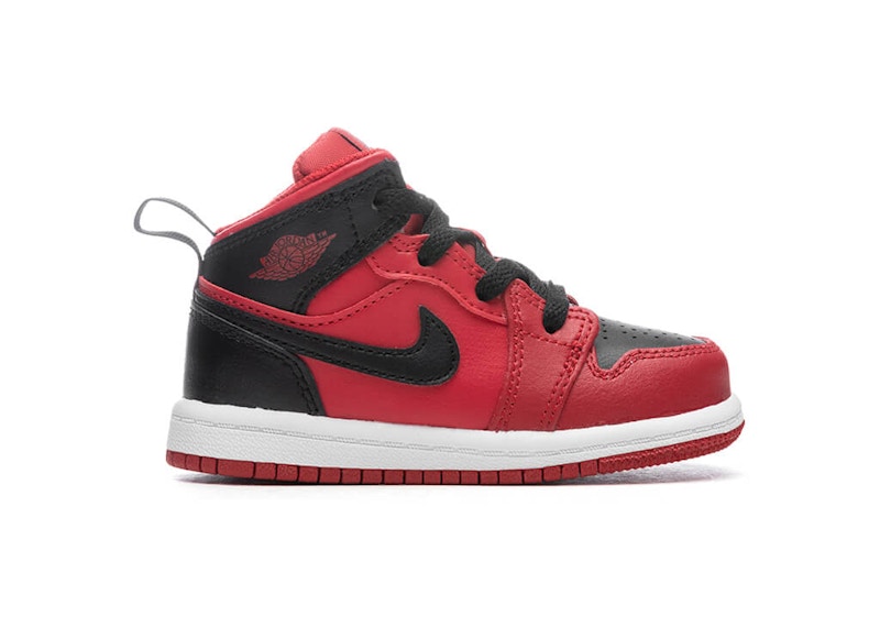 Jordan 1 Mid Reverse Bred Zwart