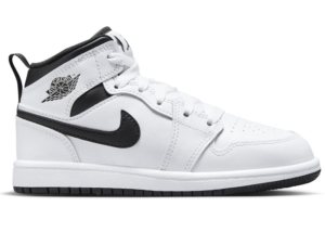 Jordan 1 Mid Reverse Panda Zwart