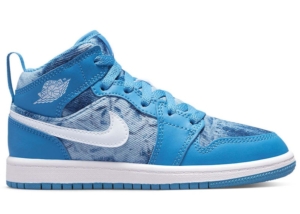 Jordan 1 Mid Washed Blauw