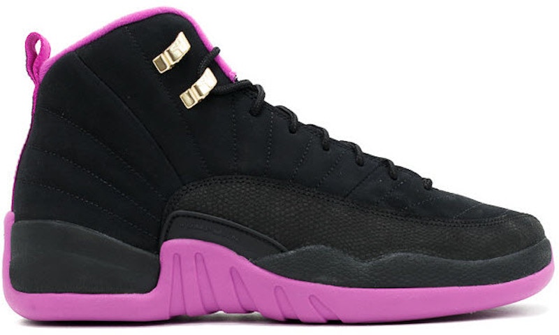 Jordan 12 Retro Hyper Violet Zwart