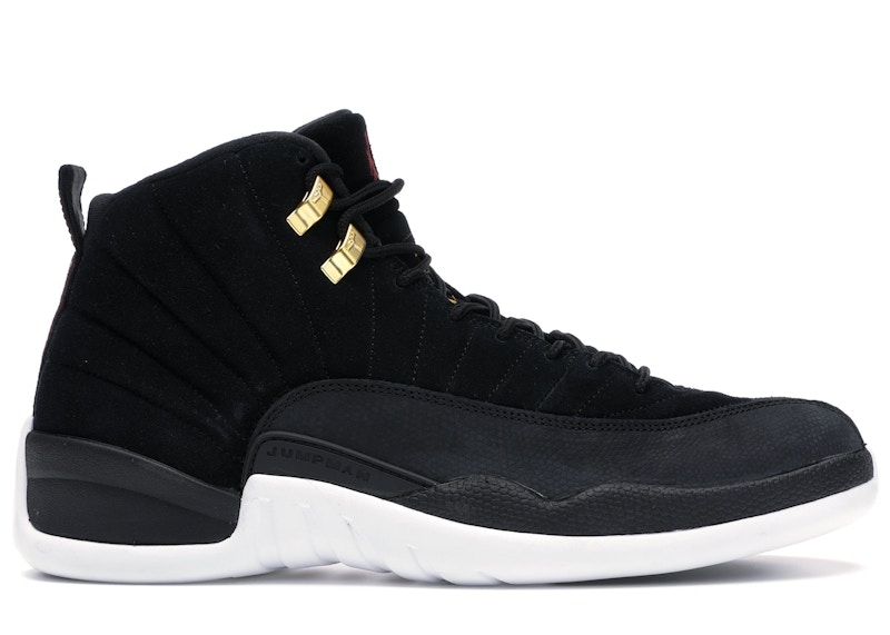 Jordan 12 Retro Reverse Taxi Zwart