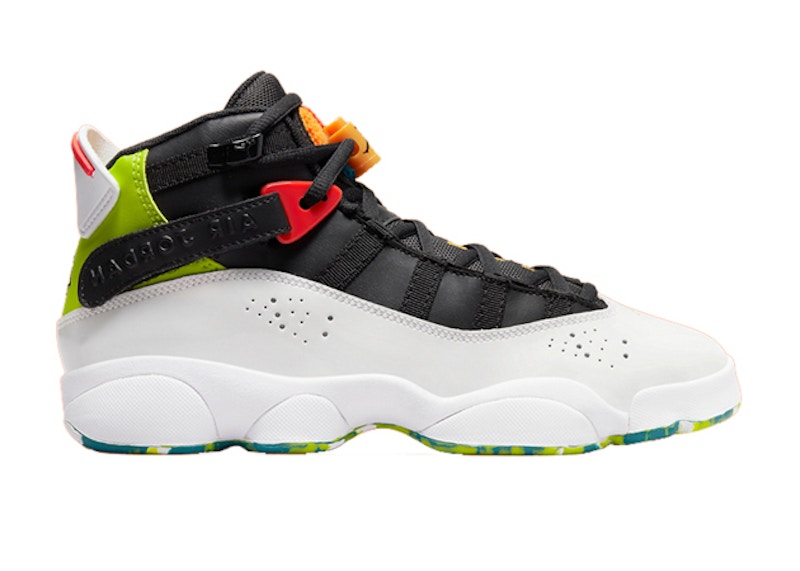 Jordan 6 Rings Neon Zwart